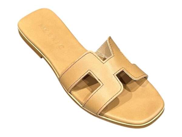 mosaic ciabatta h donna joy tan con cucitura