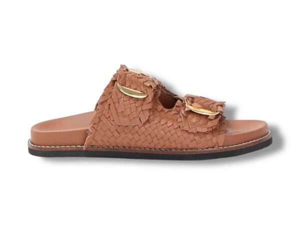 mosaic donna sandalo 2 fibbie knot tan