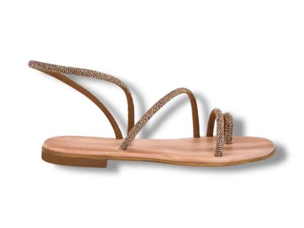mosaic donna sandalo infradito elisa bronze suola tan