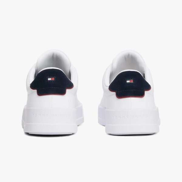 tommy hilfiger sneakers uomo th court lth detail ess white desert sky fm0fm05367