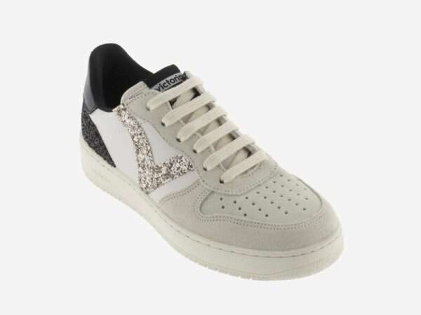 victoria sneakers donna madrid pelle e glitter 1258271-22 hielo