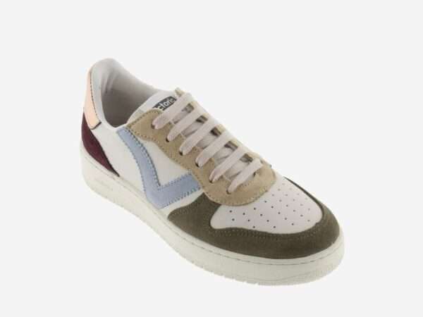 victoria sneakers donna madrid pelle e metalizzato 1258240-65 kaki