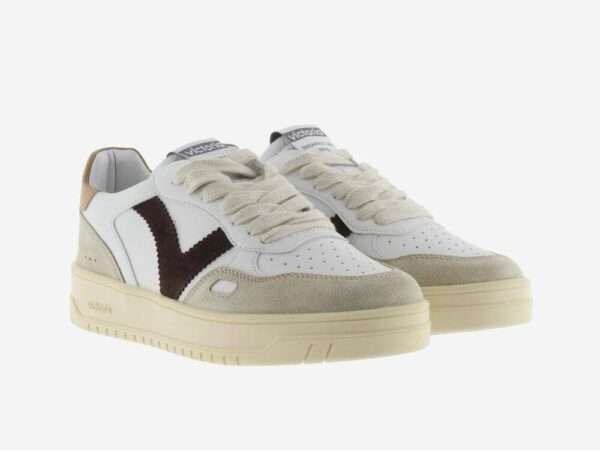 victoria sneakers uomo seul pelle e crosta 1257101-82 taupe