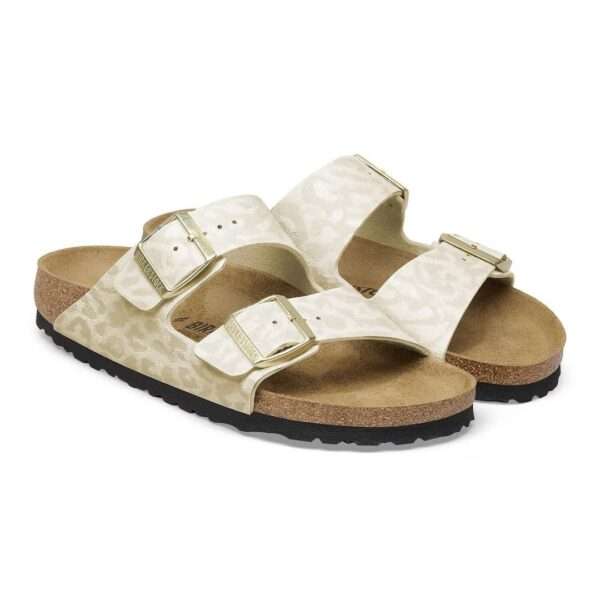 birkenstock sandalo arizona 1030564 leo eggshell
