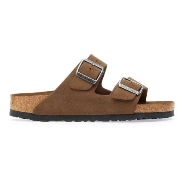 birkenstock sandalo arizona 1030865 dark tea tonal fb plantare morbido