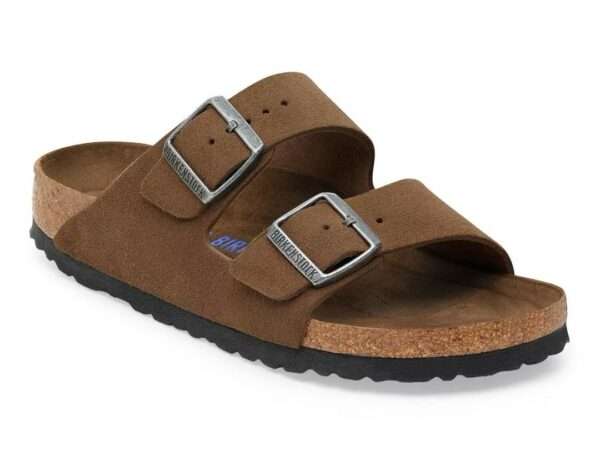 birkenstock sandalo arizona 1030865 dark tea tonal fb plantare morbido