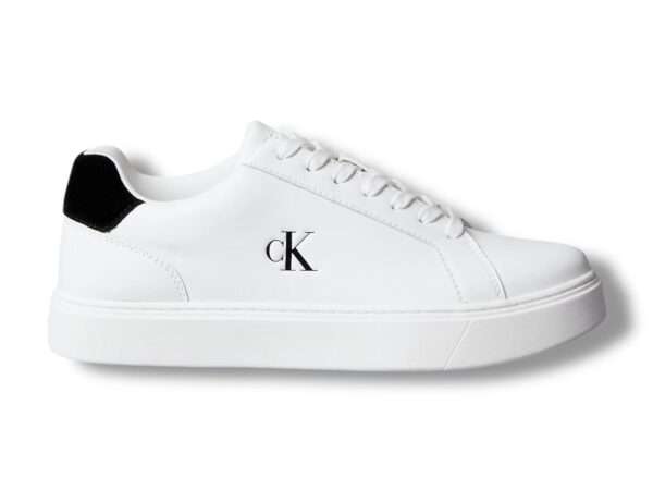 calvinklein sneakers uomo ym0ym0143501w classic cupsole lace up lth bright white black
