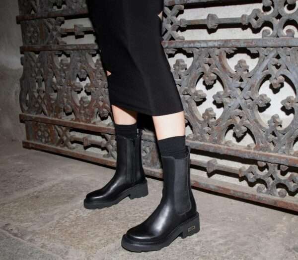 cult beatles donna grace 3545 black leather clw 354500