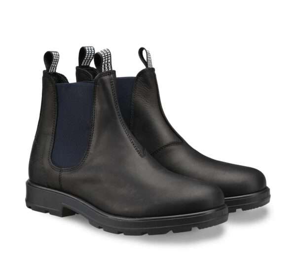 docksteps stivaletto beatles uomo dsm130206 jasper 1302 leather black navy elastic