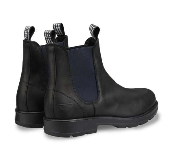docksteps stivaletto beatles uomo dsm130206 jasper 1302 leather black navy elastic