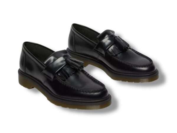 dr martens mocassino uomo con nappe adrian loafers polished smooth black 14573001