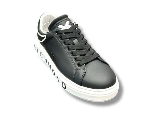 john richmond sneakers uomo leather black 29102 cp b