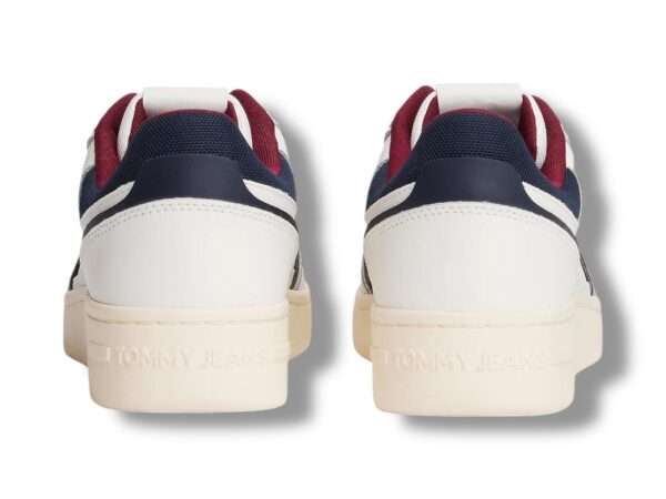 tommy hilfiger sneakers uomo em0em016120gz tjm retro basket white rwb