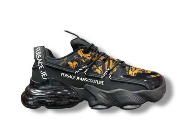 versace jeans couture sneaker uomo nomo 79ya3su2 zsc94 g89 black print baroque