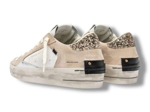 crime london sneaker donna sk8 deluxe wedge champagne dust 25190aa8.13