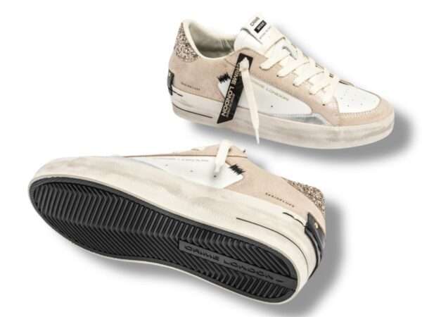crime london sneaker donna sk8 deluxe wedge champagne dust 25190aa8.13