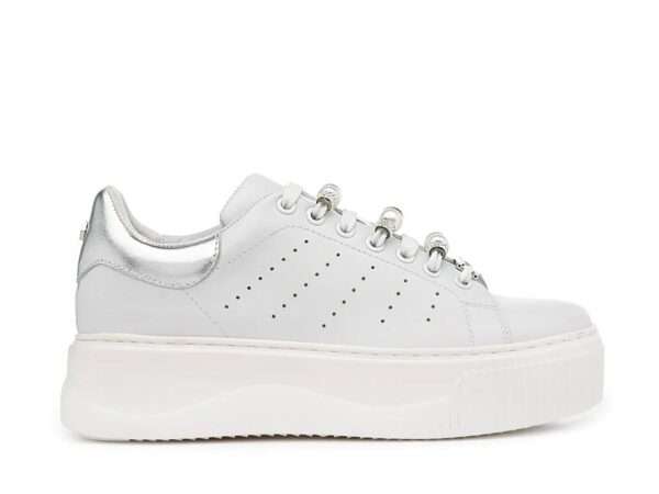 cult sneakers donna white silver con charms clw 463900 perry 4639 low w 1