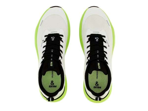 extr4 sneaker uomo kaizen goretex 1.09 8700133 bianco verde acido
