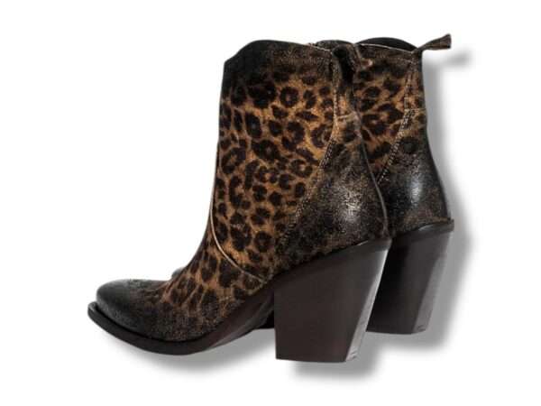 metisse stivaletto texano donna maculato taupe tacco 80 xd798