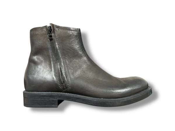pawelk’s stivaletto uomo con zip 24209 pelle band caffè