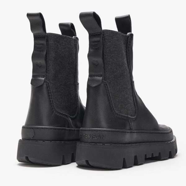 satorisan stivaletto beatles donna unalome elastics premium black 120085a006