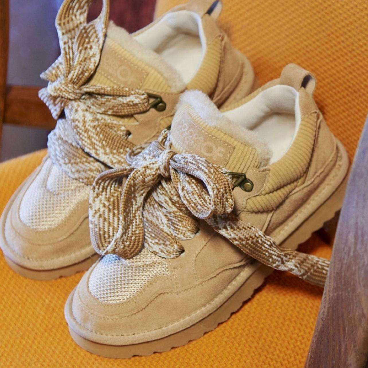 colors of california sneakers donna in pelle scamosciata tan con lacci maxi hc.yw261 0 colors of california sneakers donna in pelle scamosciata tan con lacci maxi hc.yw261