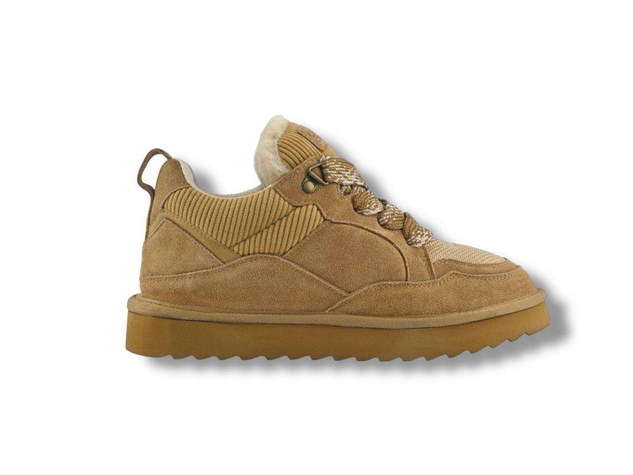 colors of california sneakers donna in pelle scamosciata tan con lacci maxi hc.yw261 colors of california sneakers donna in pelle scamosciata tan con lacci maxi hc.yw261