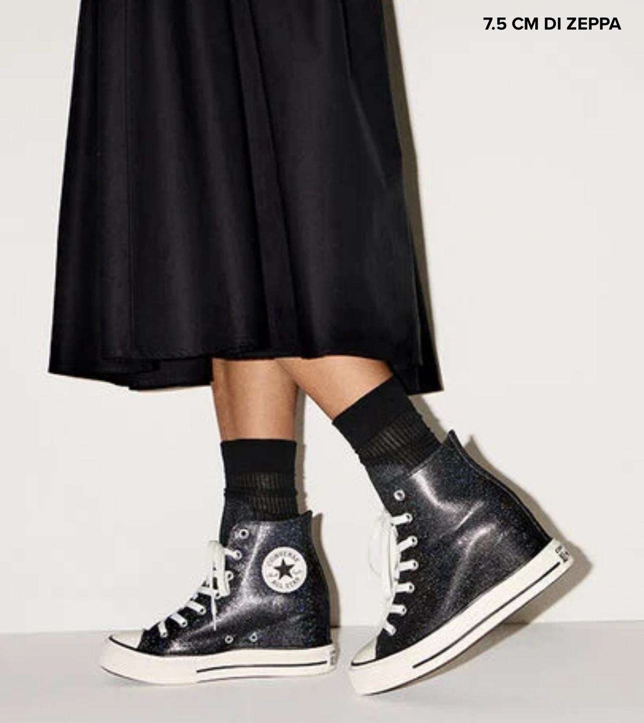 converse all star sneakers donna chuck taylor all star wedge platform sparkle black egret a14568c . converse all star sneakers donna chuck taylor all star wedge platform sparkle black egret a14568c