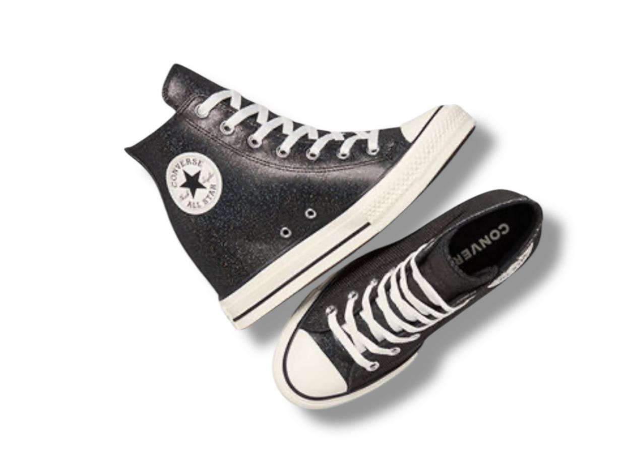converse all star sneakers donna chuck taylor all star wedge platform sparkle black egret a14568c 1 converse all star sneakers donna chuck taylor all star wedge platform sparkle black egret a14568c