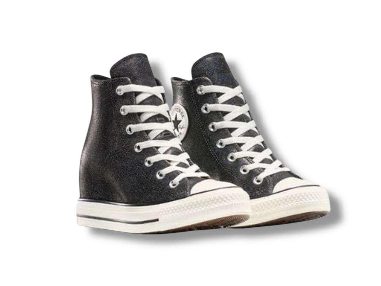 converse all star sneakers donna chuck taylor all star wedge platform sparkle black egret a14568c 3 converse all star sneakers donna chuck taylor all star wedge platform sparkle black egret a14568c