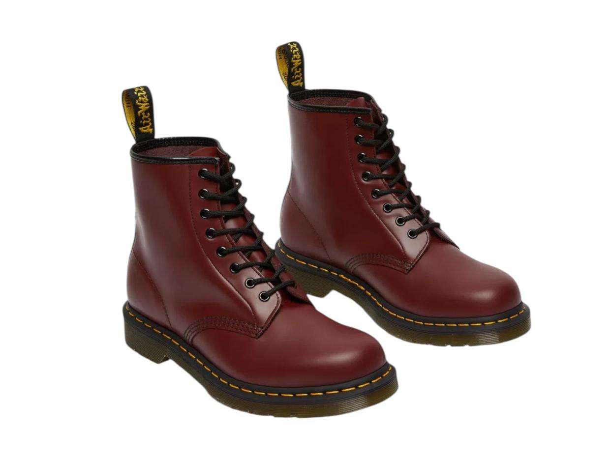 drmartens anfibio boots donna 1460 in pelle smooth cherry red 11822600 2 drmartens anfibio boots 1460 in pelle smooth cherry red 11822600