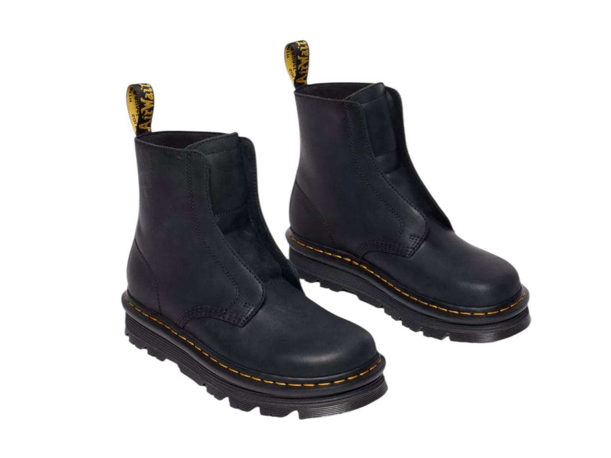 drmartens anfibio boots donna zebzag senza lacci in pelle nero 42653001 3 drmartens anfibio boots zebzag senza lacci in pelle nero 42653001