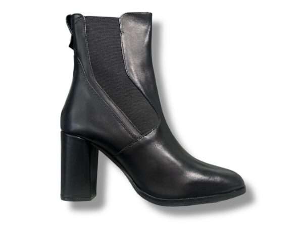 janet and janet stivaletto donna con tacco e elastico pelle black j-521