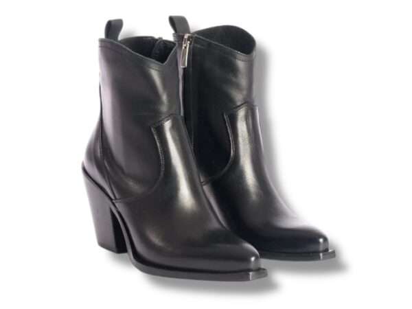 metisse stivaletto tronchetto texano donna vitello nero xd798