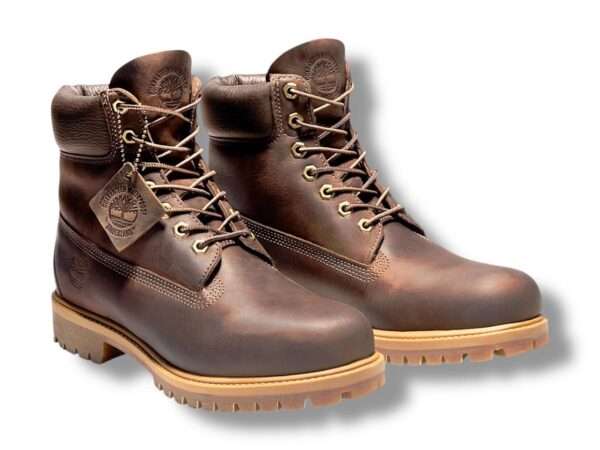 timberland 27097 boots uomo stivale stringato impermeabile timberland premium 6 inch in marrone testa di moro tb127097 214