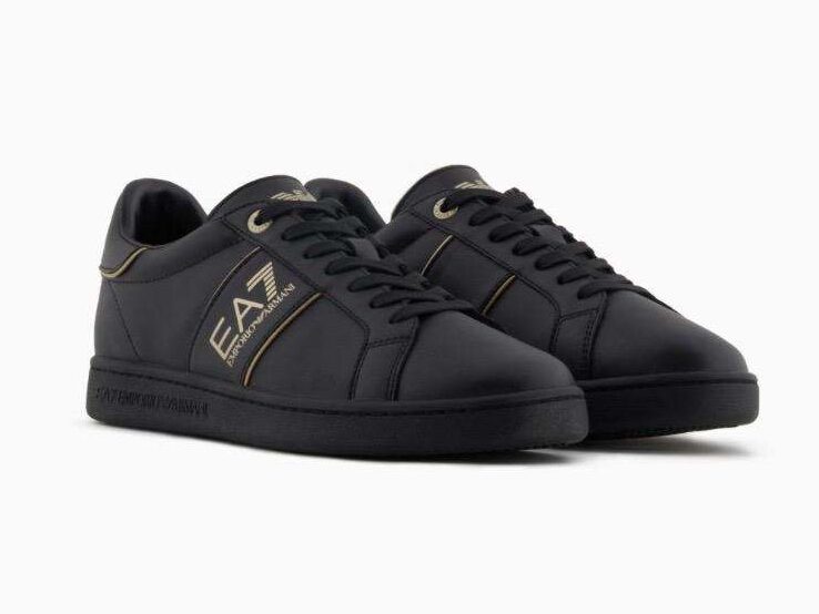 7b2376c6-1c23-4210-8cdc-41987c13eba9 emporio armani ea7 sneakers uomo 7×000332 af10848 mz177 triple black gold