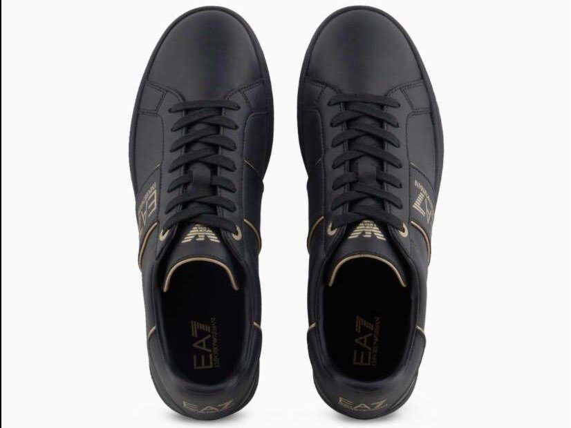 a93976ac-3f3d-4119-a8f7-b6b8ea02ad1a emporio armani ea7 sneakers uomo 7×000332 af10848 mz177 triple black gold