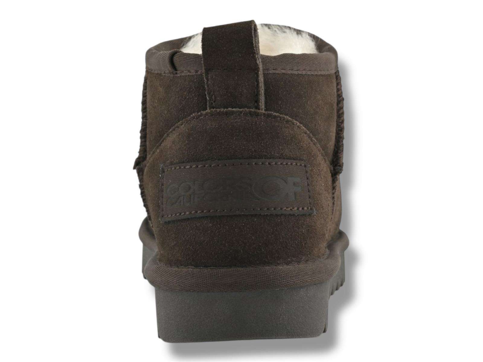 colors of california stivaletto donna con fodera montone shear02 short sheepskin boot in suede moka 3 colors of california stivaletto donna con fodera montone shear02 short sheepskin boot in suede moka