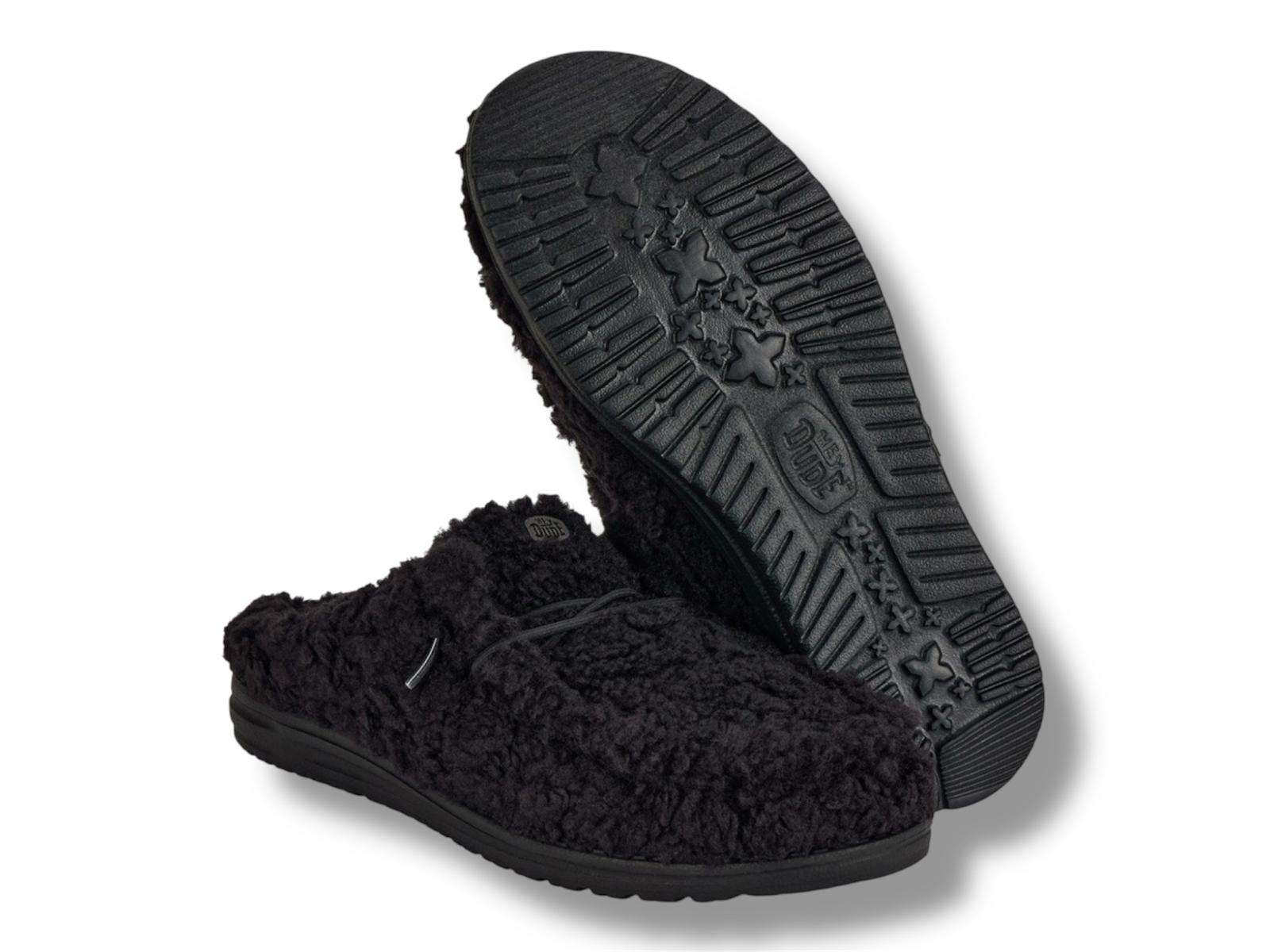 hey dude sabot donna wendy slipper black black 44170-060 3 hey dude sabot donna wendy slipper black black 44170-060