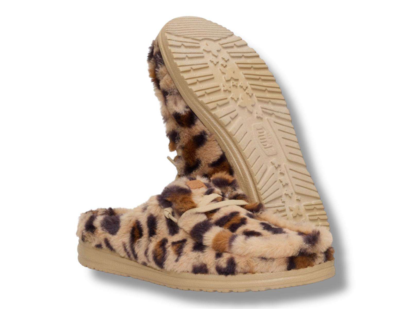 hey dude sabot donna wendy slipper leo fur tan multi 44714-2ug 2 hey dude sabot donna wendy slipper leo fur tan multi 44714-2ug