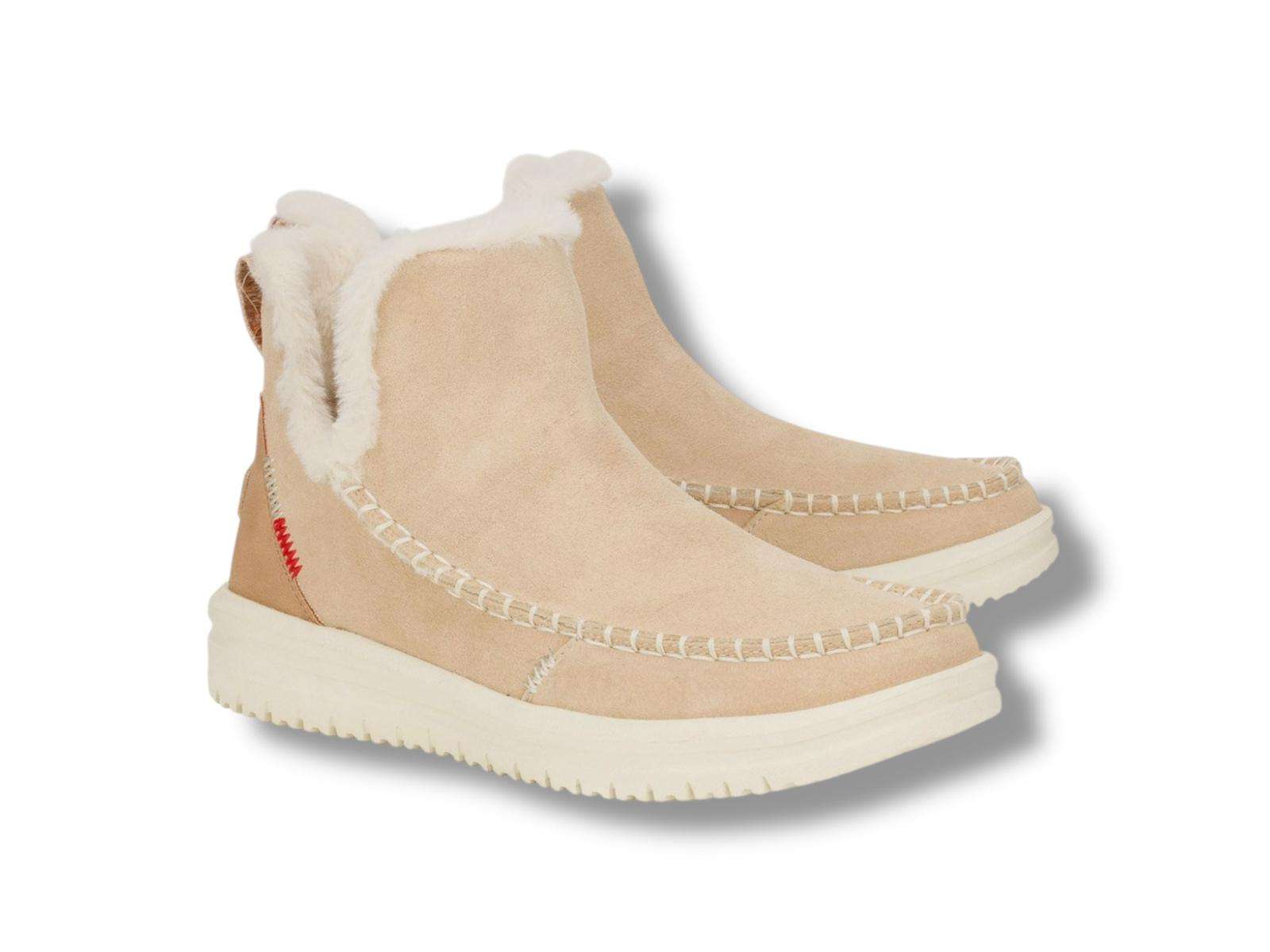 hey dude scarponcino donna slip-on camden suede tan 42028-265 3 hey dude scarponcino donna slip-on camden suede tan 42028-265