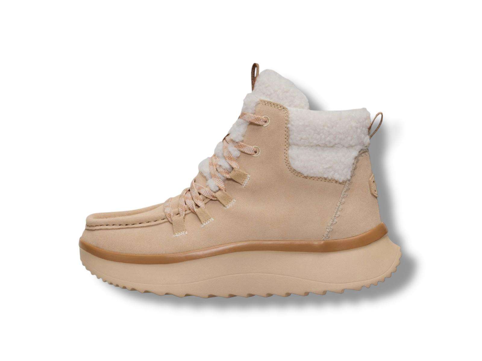hey dude scarponcino donna wendy peak apres suede cozstit tan 44367-265 hey dude scarponcino donna wendy peak apres suede cozstit tan 44367-265