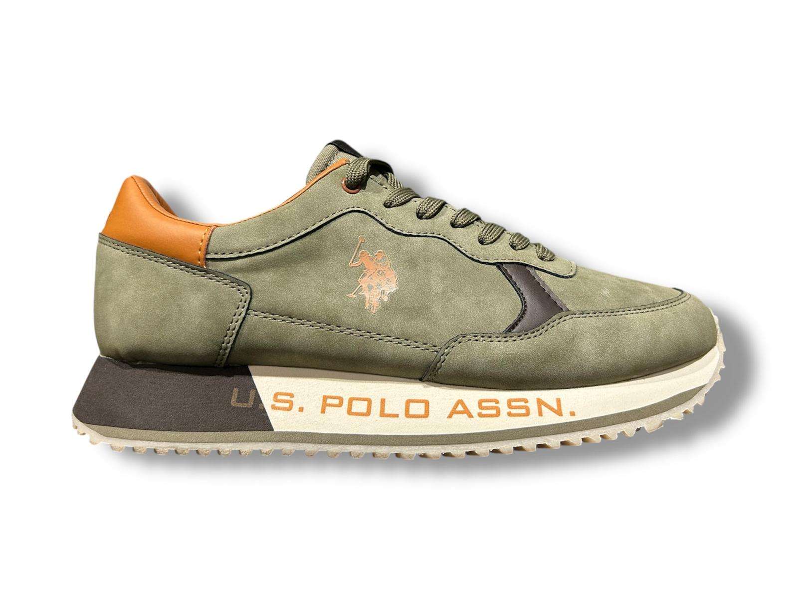 us polo sneaker uomo cleef 006 military cuoio us polo sneaker uomo cleef 006 military cuoio
