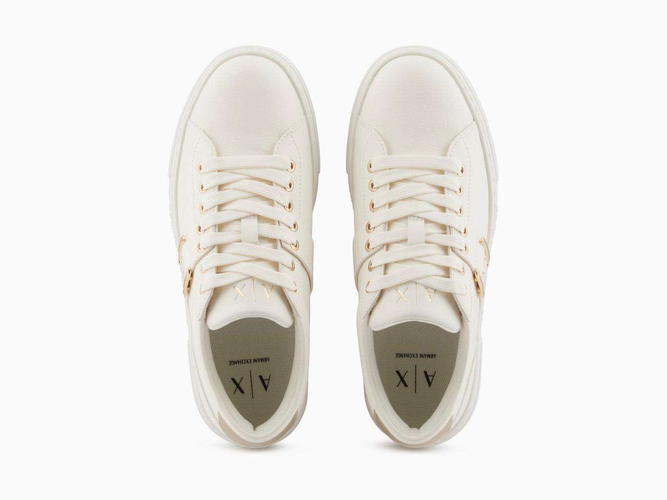armani exchange sneakers donna minimal chic xw002224 af21429 mz128 off white pale gold 2 armani exchange sneakers donna minimal chic xw002224 af21429 mz128 off white pale gold