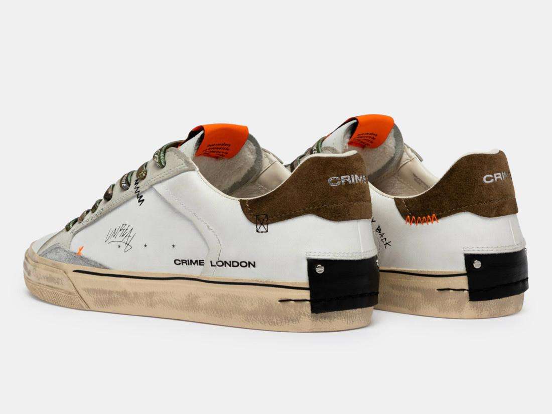 crime london sneakers uomo 19071pp8.10 deconstructed distressed military green 2 crime london sneakers uomo 19071pp8.10 deconstructed distressed military green