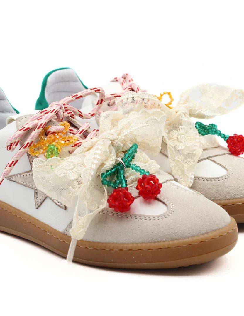 meline sneakers donna 525 r pelle soft bianco e pop charm light 2 meline sneakers donna 525 r pelle soft bianco e pop charm light