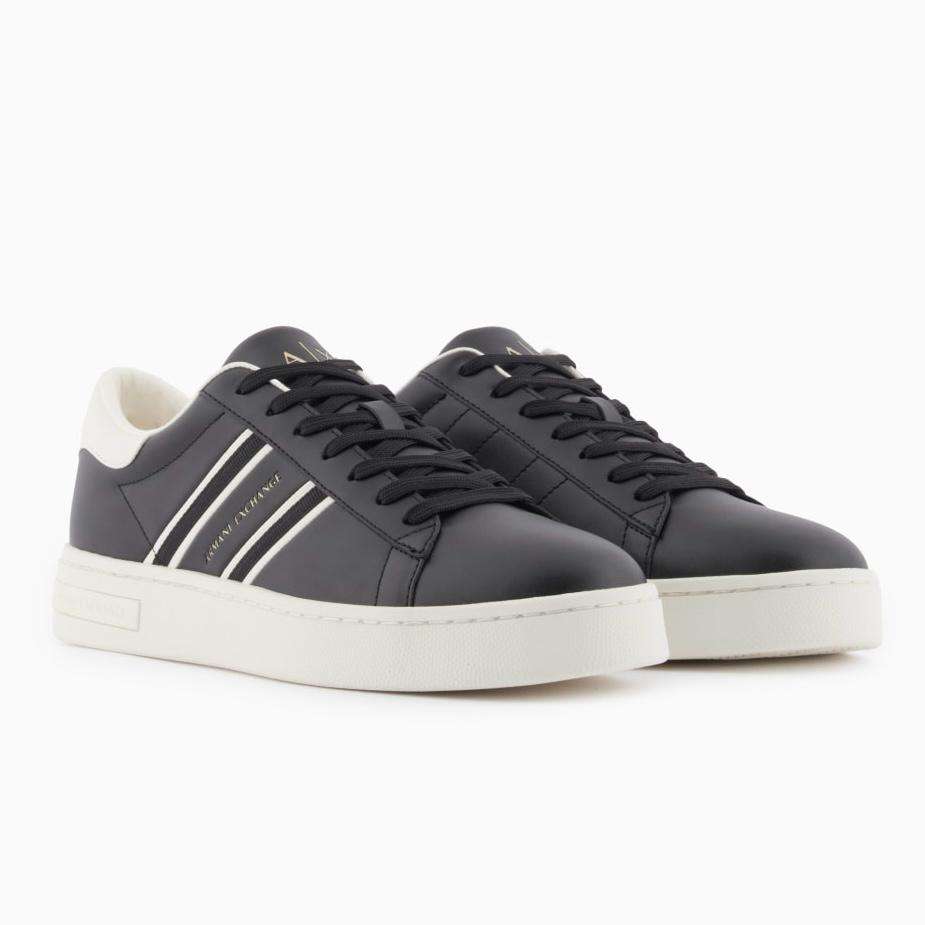 armani exchange sneakers uomo black off white xm002198af21421mc024 2 armani exchange sneakers uomo black off white xm002198af21421mc024