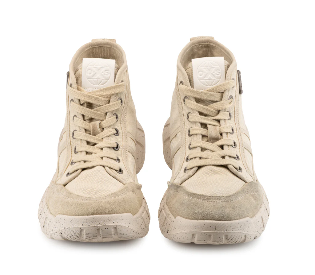 oxs sneakers uomo peyote 0054 mid m washed canvas e suede sand oxm005400 4 oxs sneakers uomo peyote 0054 mid m washed canvas e suede sand oxm005400
